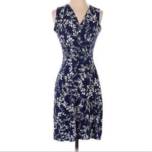 Stitch Fix Navy Floral Wrap Dress